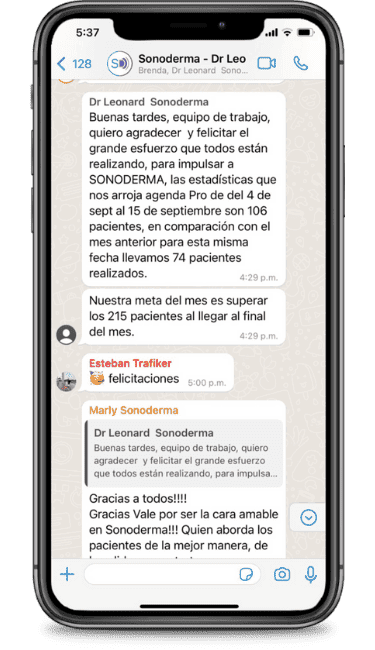 Resultado de un participante